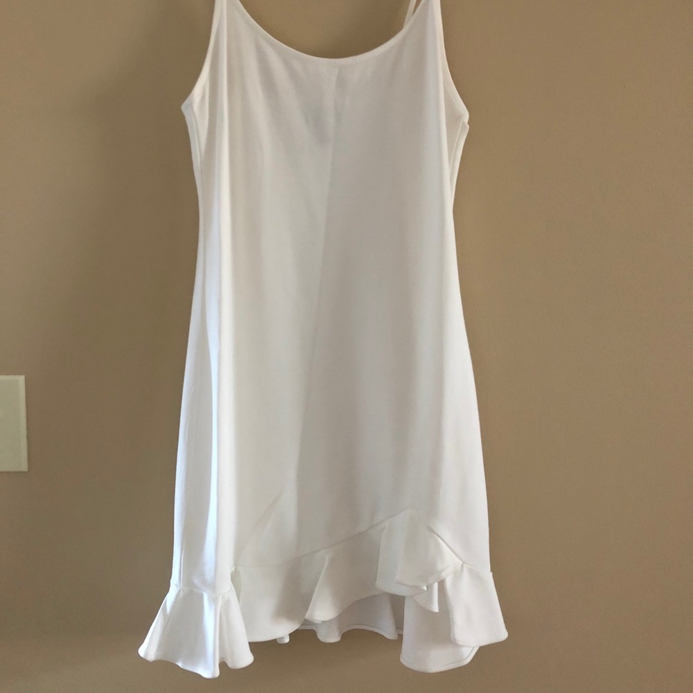 White 🤍 Cami Ruffle Forever 21 Mini Dress - Picture 3 of 7